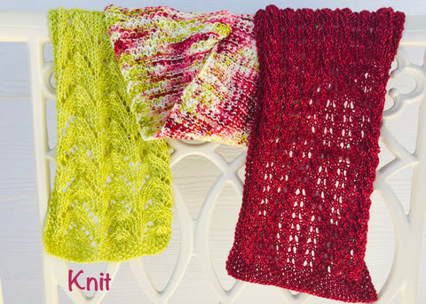 Sweetheart Bouquet Scarf - Knit Pattern Only